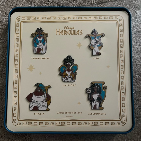 Disney Hercules 25th Anniversary The Muses Limited Edition Pin Set D23 Exclusive
